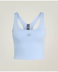 Stella McCartney - Truestrength Yoga Cropped Tank - Lyst