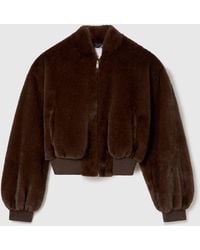 Stella McCartney - Plush Mink Bomber Jacket - Lyst