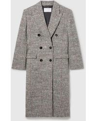 Stella McCartney - Double-breasted Speckled Wool Coat - Lyst
