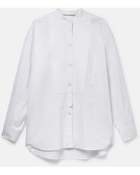 Stella McCartney - Plastron Cotton Shirt - Lyst
