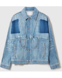 Stella McCartney - Pure. Tech Deconstructed Denim Jacket - Lyst