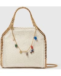 Stella McCartney - Falabella Charm-embellished Mini Tote Bag - Lyst