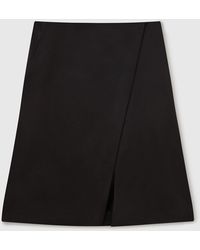 Stella McCartney - Tailored Satin Midi Skirt - Lyst