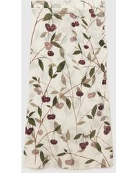 Stella McCartney - Cherry Print Midi Skirt - Lyst