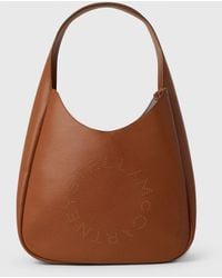 Stella McCartney - Logo Slouchy Medium Hobo Bag, One Size - Lyst