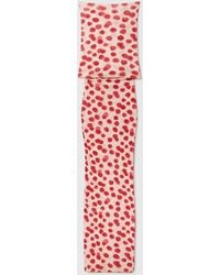 Stella McCartney - Raspberry Print Mesh Maxi Dress - Lyst