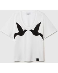 Stella McCartney - Blackbird Crystal-Embellished T-Shirt - Lyst