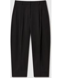 Stella McCartney - Pleated High-Rise Wool Pants - Lyst