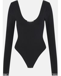 Stella McCartney Cotton Ivy Chatting Bodysuit in Black | Lyst Canada