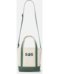 Stella McCartney - Sos Embroidered Small Tote Bag - Lyst