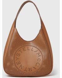Stella McCartney - Logo Slouchy Hobo Tote Bag, One Size - Lyst