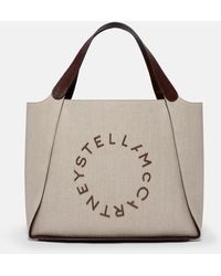 Stella McCartney - Logo Large Tote Bag, , Birch - Lyst