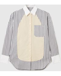 Stella McCartney - Oversized Mixed Stripe Shirt - Lyst