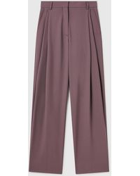 Stella McCartney - Canvas Lightweight Straight Trousers - Lyst