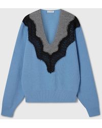 Stella McCartney - Miracle Lace Virgin Wool Sweater - Lyst