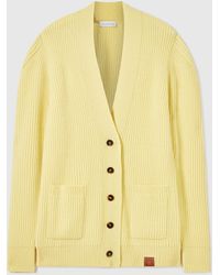 Stella McCartney - Chunky Knit V-Neck Cardigan - Lyst