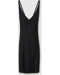 Stella McCartney - Lace Panel Midi Dress - Lyst