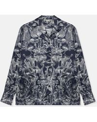 Stella McCartney - Fungi Forest Print Silk Pyjama Shirt, , Multicolour - Lyst