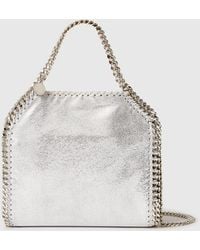 Stella McCartney - Falabella Mini Metallic Tote Bag - Lyst