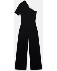 Stella McCartney - Compact Knit One-shoulder Jumpsuit - Lyst