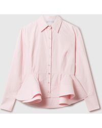 Stella McCartney - Peplum Cotton Shirt - Lyst