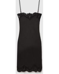 Stella McCartney - Sleeveless Lace Satin Midi Dress - Lyst