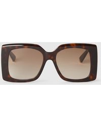 Stella McCartney - Oversized Square Gradient Sunglasses, One Size - Lyst