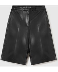 Stella McCartney - Wide-Leg Vegan Bermuda Shorts - Lyst