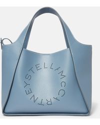 Stella McCartney - Logo Grainy Alter Mat Shoulder Bag - Lyst