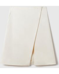 Stella McCartney - Tailored Satin Midi Skirt - Lyst