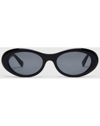 Stella McCartney - Logo Oval Sunglasses - Lyst