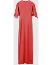 Stella McCartney - Handkerchief Sleeve Satin Dress - Lyst