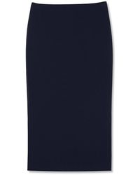 St. John - Stretch Crepe Suiting Skirt - Lyst
