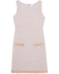 St. John - Eyelash Sequin Tweed Dress - Lyst