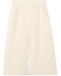 St. John - Stretch Crepe Suiting Skirt - Lyst