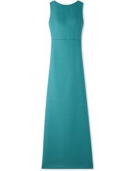St. John - Textured Wool Cowl Back Gown - Lyst