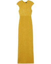 St. John - Sequin Knit Cap Sleeve Gown - Lyst
