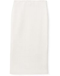 St. John Textured Tweed Skirt - Multicolor