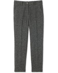 St. John - Micro Pattern Tweed Pant - Lyst