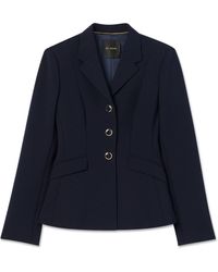 St. John - Stretch Crepe Suiting Jacket - Lyst