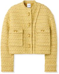 St. John - Iconic Textured Tweed Jacket - Lyst