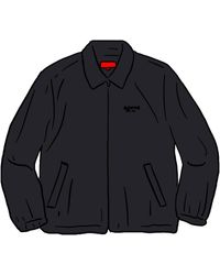 supreme patchwork harrington jacket black