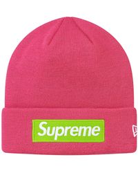 lime green supreme beanie