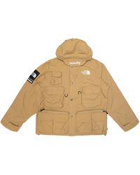 orange supreme north face