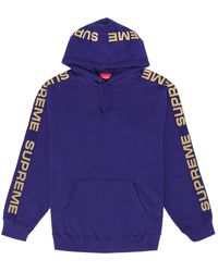 supreme metallic rib hooded sweatshirt black