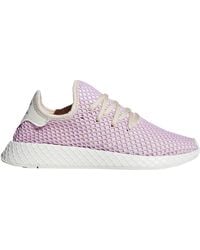 adidas deerupt white and pink