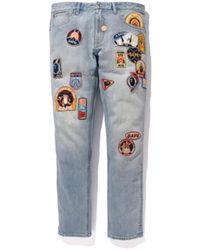 a bathing ape mens jeans