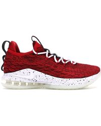lebron 15 low team red