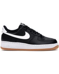 black and gum sole air force 1