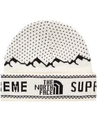supreme the north face fold beanie black